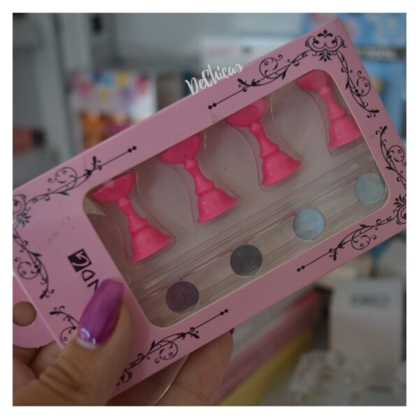 Exhibidor Muestrario De Uñas Con Iman Apoya Tips X5