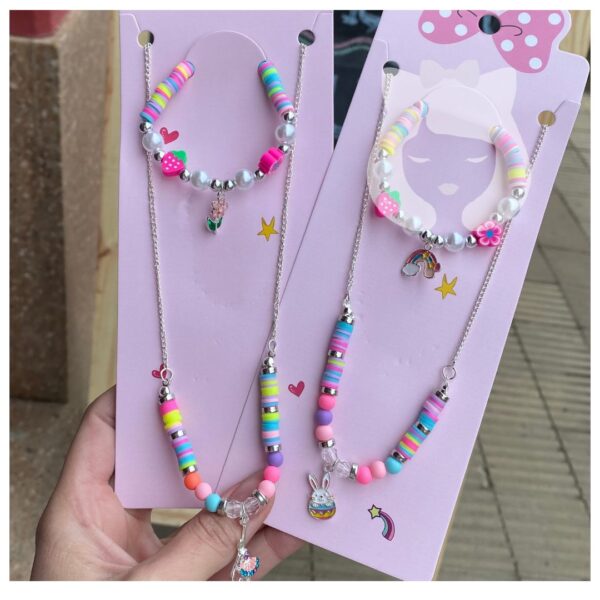 Set Infantil Collar y Pulsera Canutillos