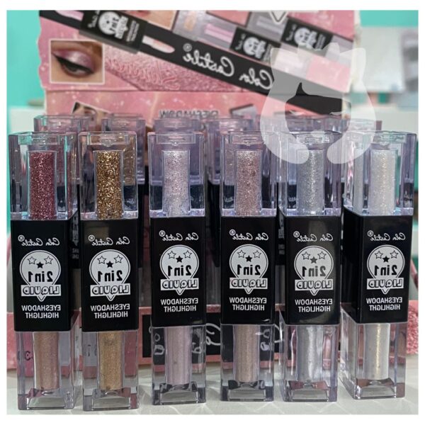 Sombras Liquida Metalizadas  2en1