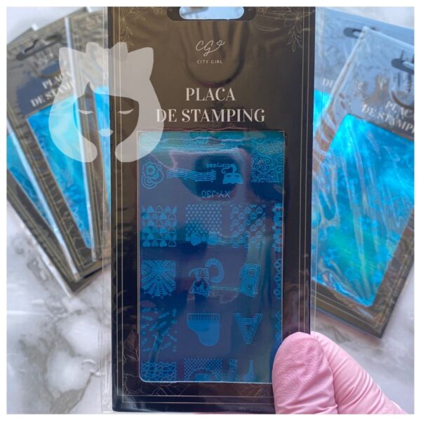 Placa De Stamping City Girl