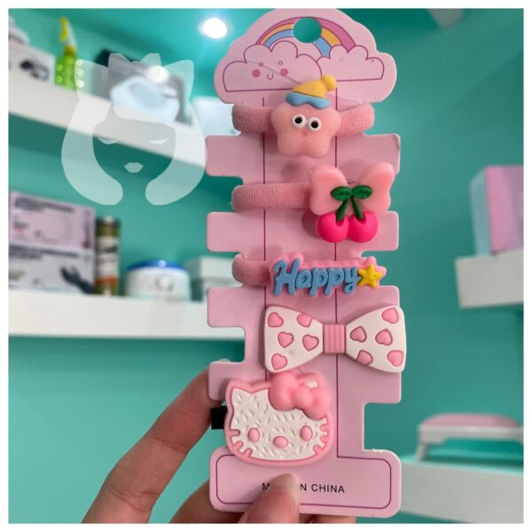 Set colitas + hebillas infantil