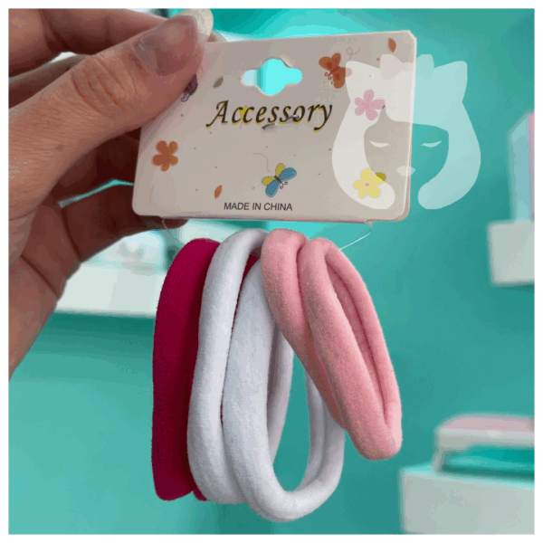 Set colitas 6pcs rosa
