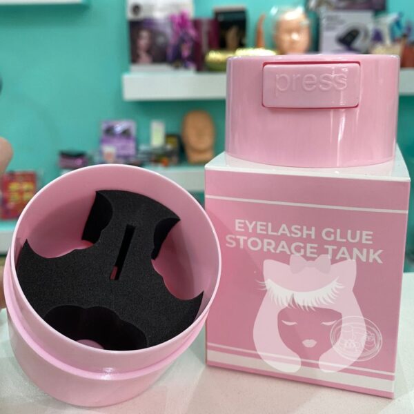 Tanque Porta Pegamento Rosa