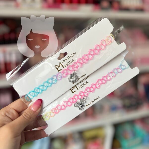 Choker Tattoo Color C/Dije