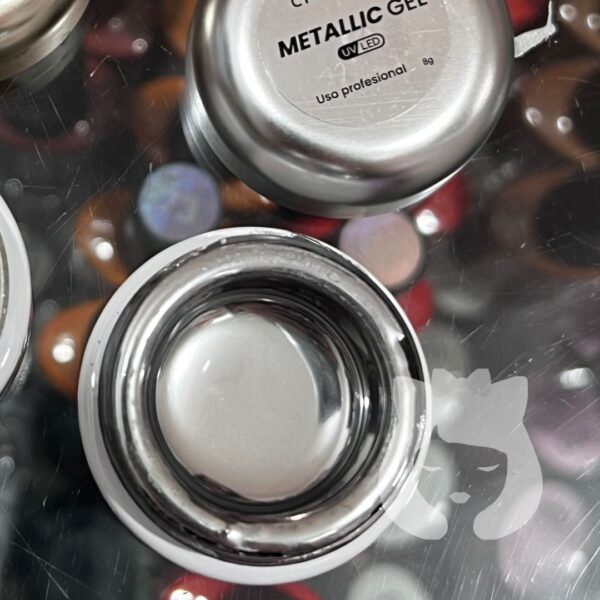 Gel Metálico Plateado