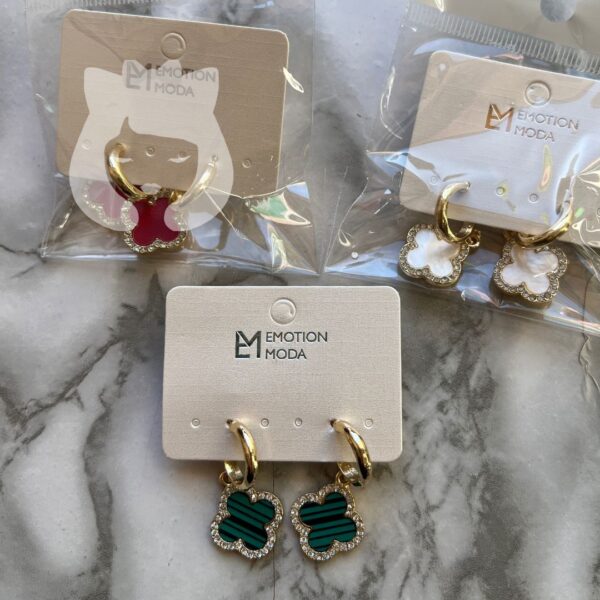 Aro Argollas Trebol C/Strass