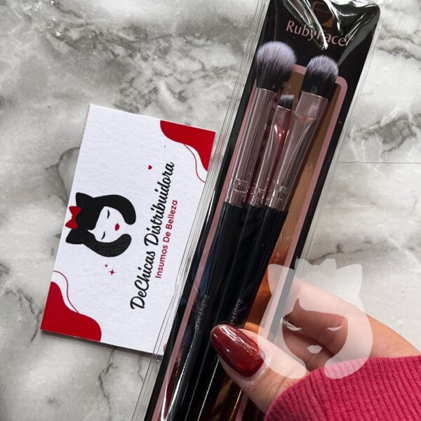 Set Brochas 3pcs Ruby Rose