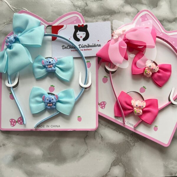 Set Vincha Stitch + Colitas Duo