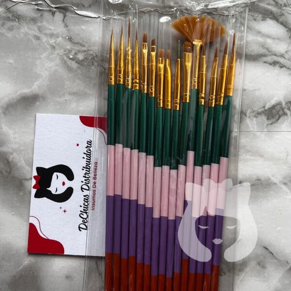 Pinceles Liner 15pcs