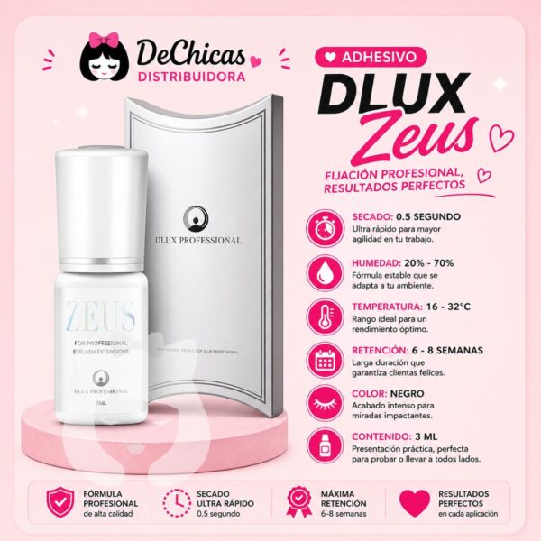 Adhesivo Pestañas  DLUX Zeus 0,5s 3GR