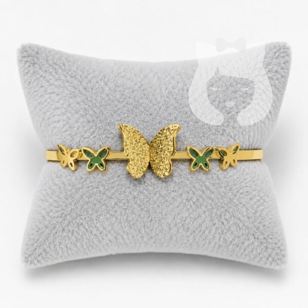 Pulsera Esclava Acero Quirúrgico Dorado