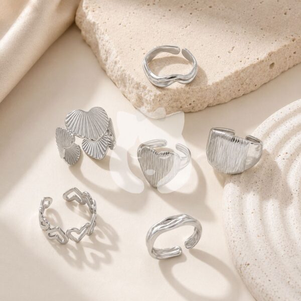 Anillo Corazón Acero Quirúrgico