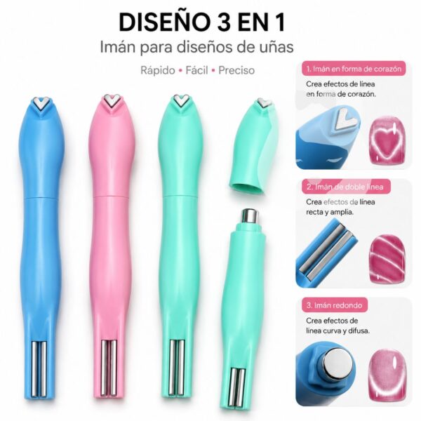 Imán Efecto 3en1