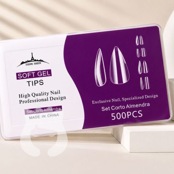 Tips Cortos Almendra Paris Night 500pcs