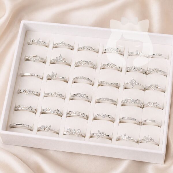Anillo Acero Quirúrgico Blanco 1010C