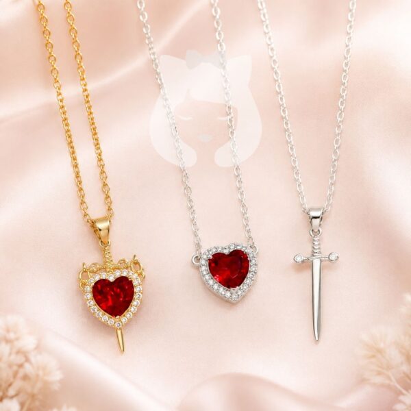 Collar Para Compartir Corazón Grande