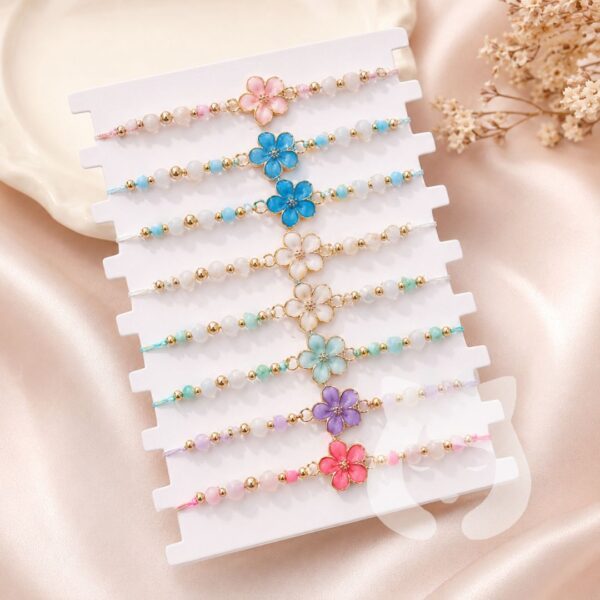Pulsera Soga Flor Hawaina