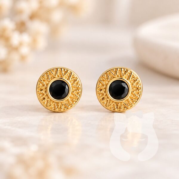 Aros Bulgari Acero Quirúrgico Dorado